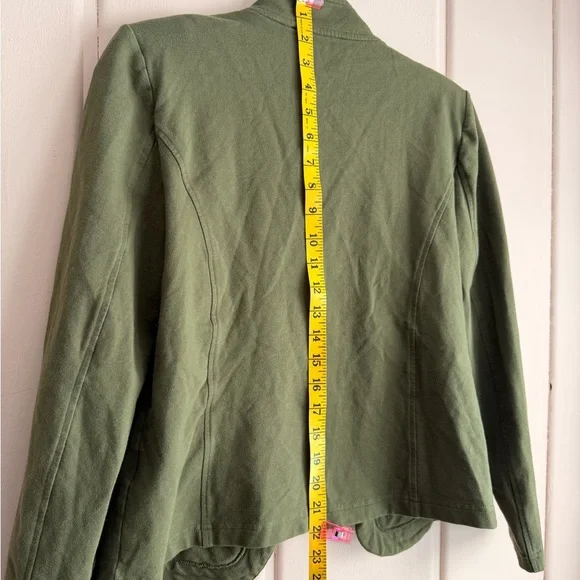 Tommy Hilfiger  Green Military Style Women's Cotton Jacket Sz medium - Picture 6 of 6